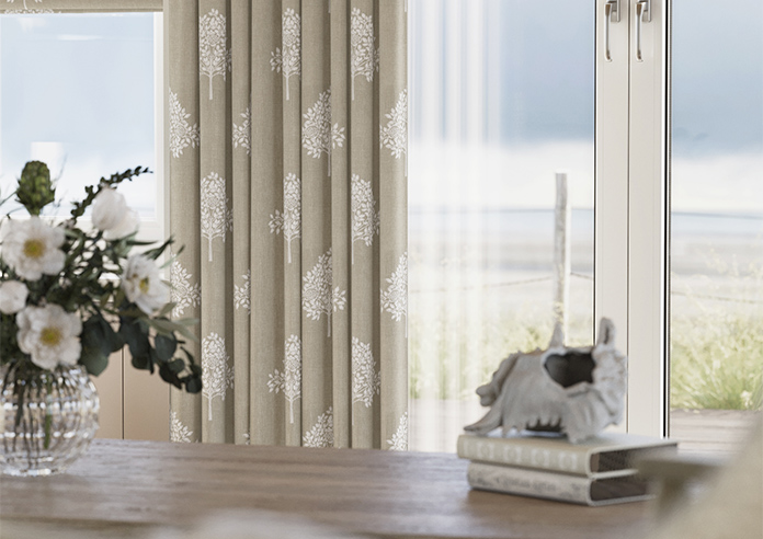 William Morris At Home Marigold Tree Embroidery, Linen - Made to Measure Curtains - Image 5